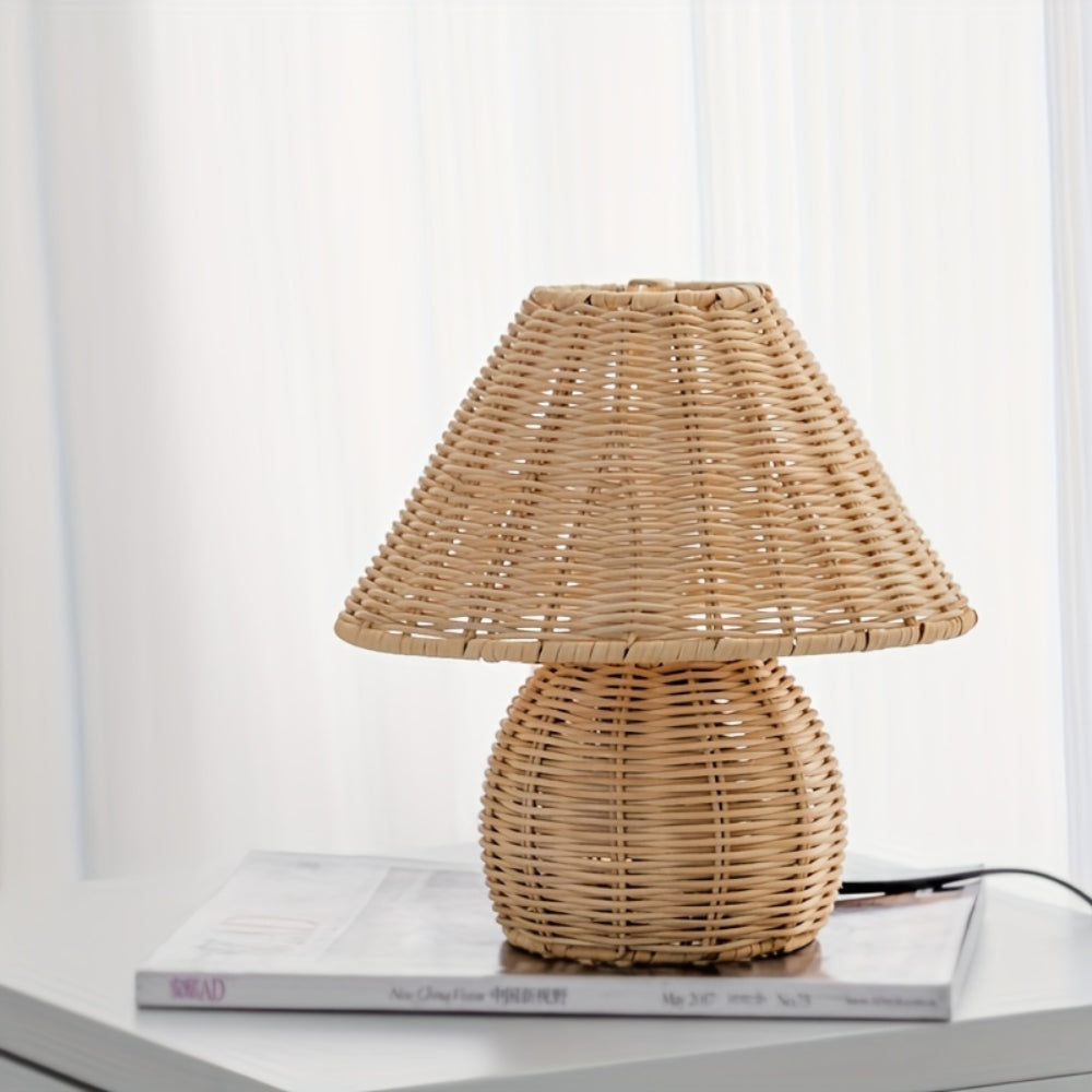 Rattan Table Lamp Home Decor