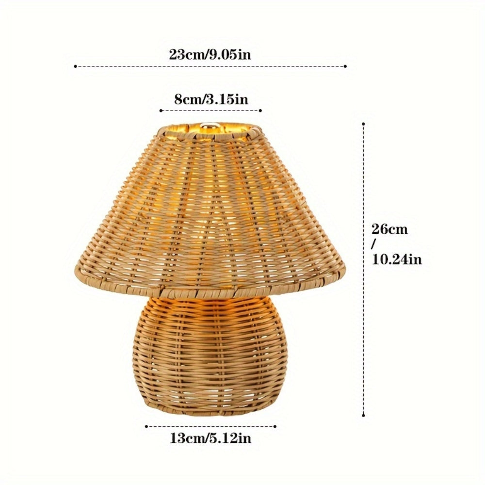Rattan Table Lamp Home Decor