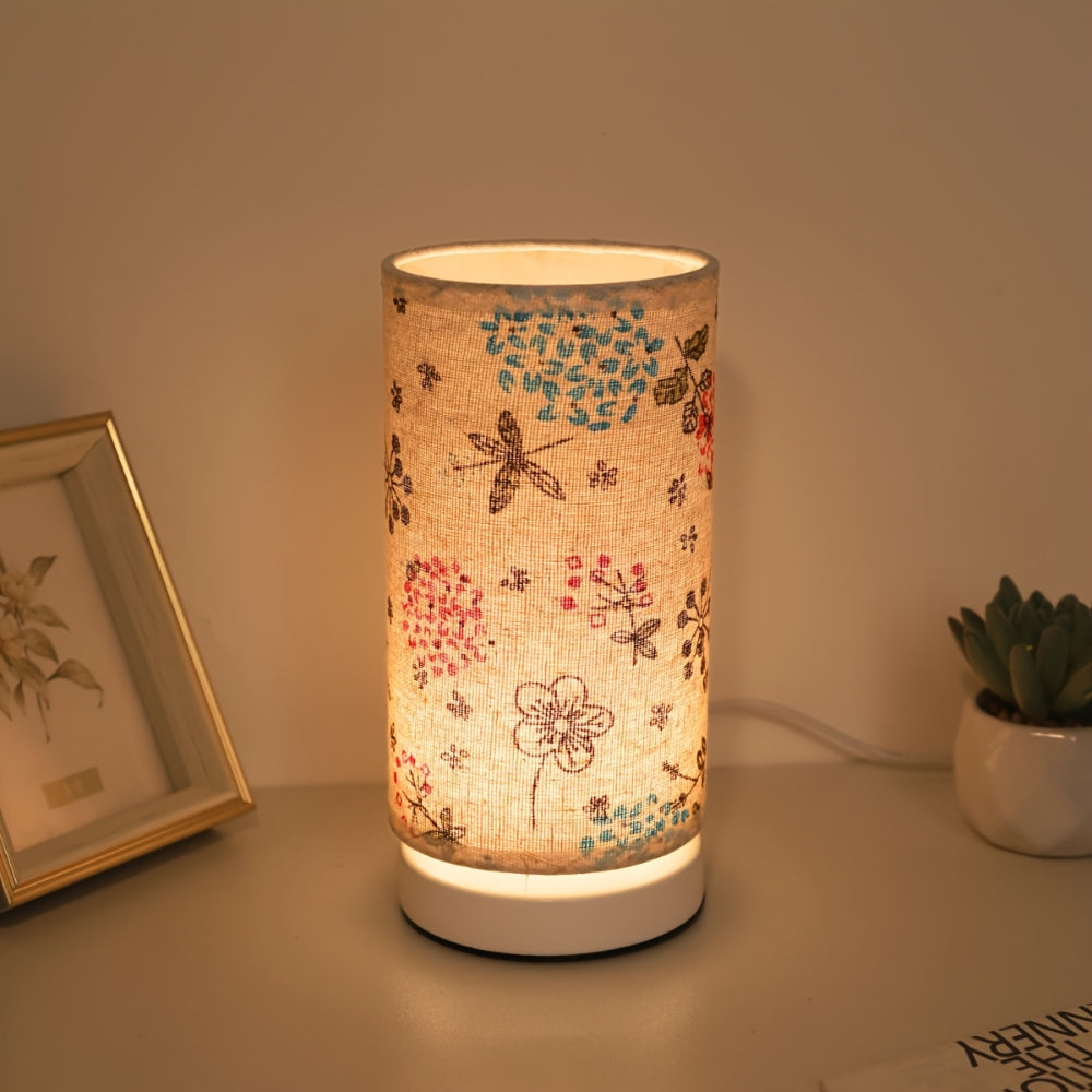 Botanical Floral Fabric Lighting Table Lamp